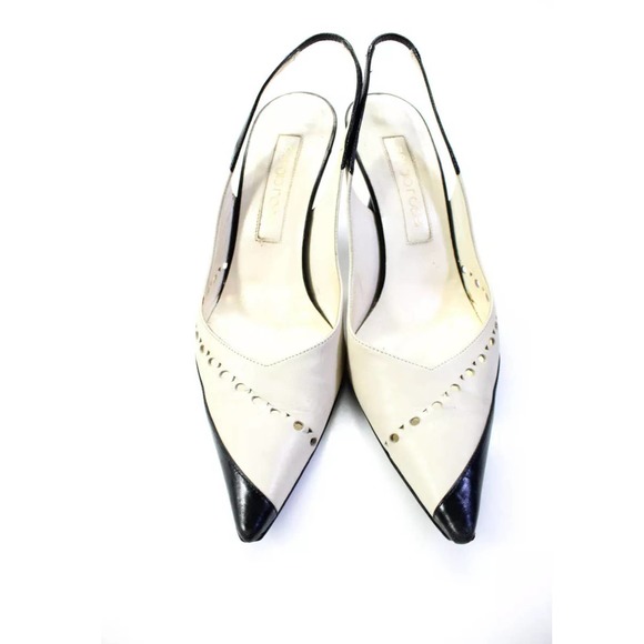 Sergio Rossi Pointed Toe Cut Out Sling - Picture 2 of 6